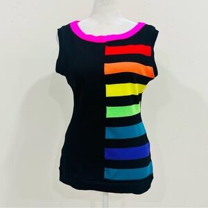 Elhoffer Design Essential Buffy  Knit Top - Size L Multicolor
